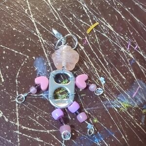 Pink And Purple Soda Tab Man/key Chain